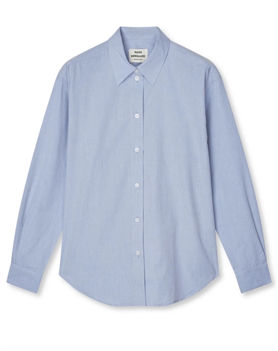 Mads Nørgaard - Prime Poplin Crelly Skjorte - Eventide